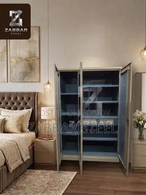 Modern Design, Durable Construction—Jabbar Steel 3-Door Steel Almirah