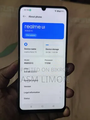 New Realme Note 70T 128 GB Bronze