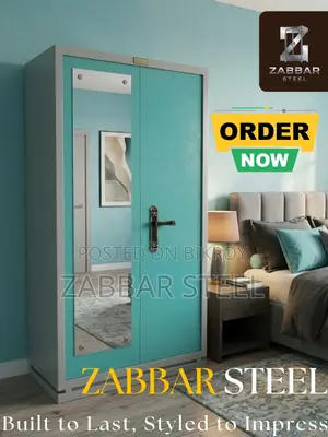 Reliable, Sturdy 2-Door Steel Almirah for Daily Use