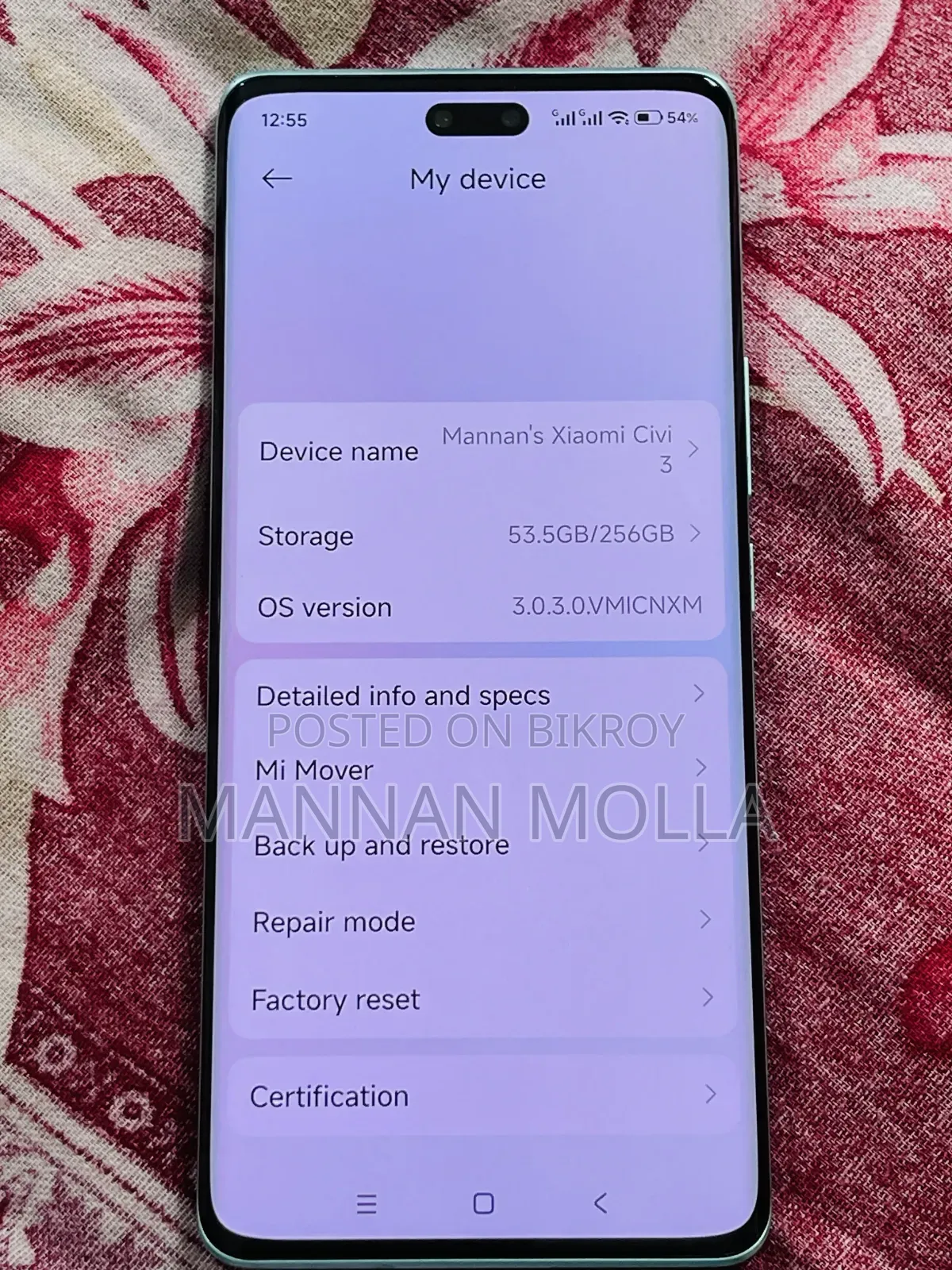 Xiaomi Civi 3 256 GB Blue