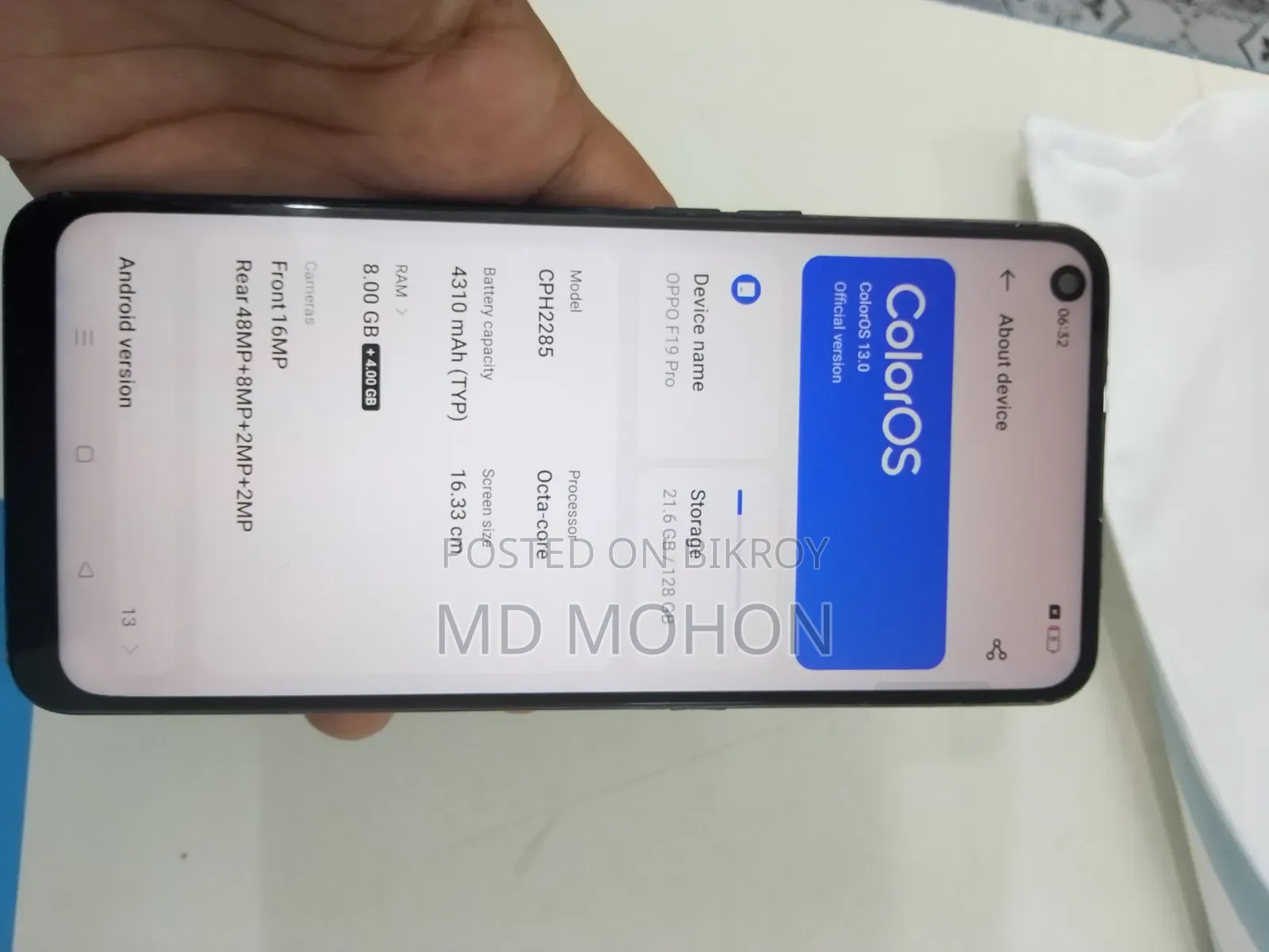 Oppo F19 Pro 128 GB Orange