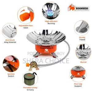 Windproof Portable Camping Gas Stove with Hose (Connection Tube)