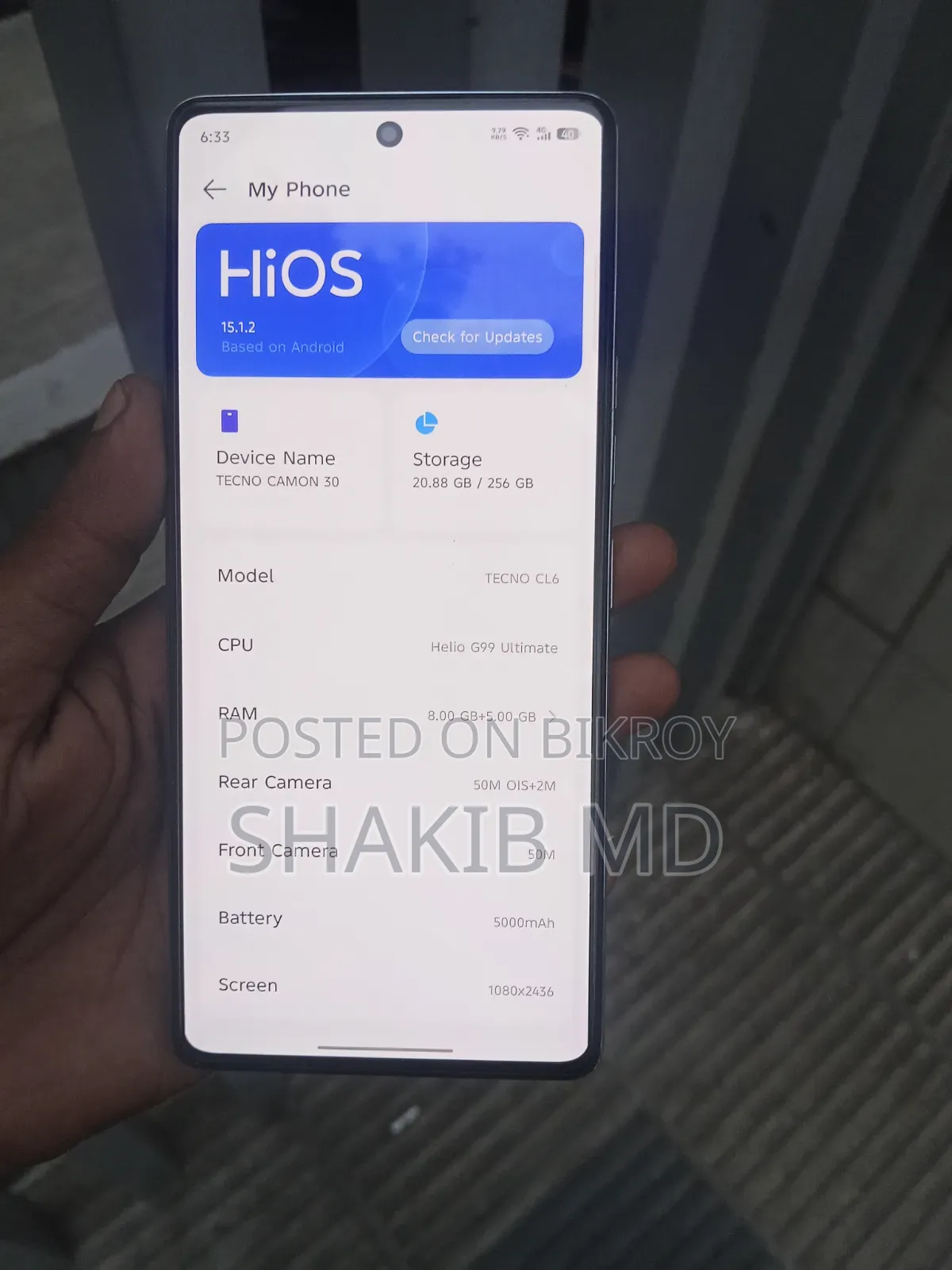 Tecno Camon 30 256 GB White