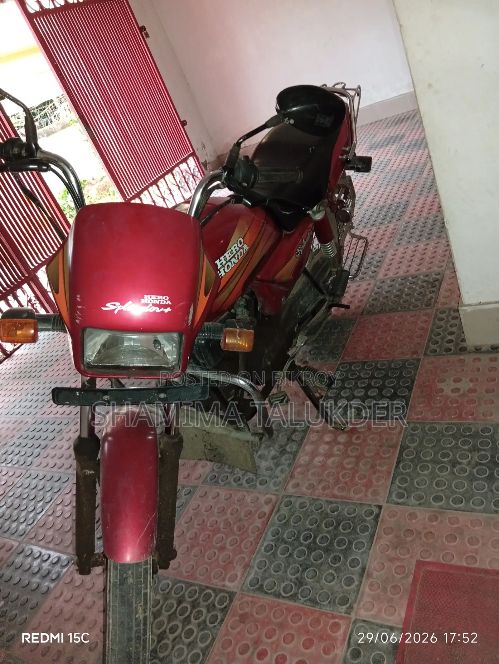 Hero Splendor Plus 2015 Red