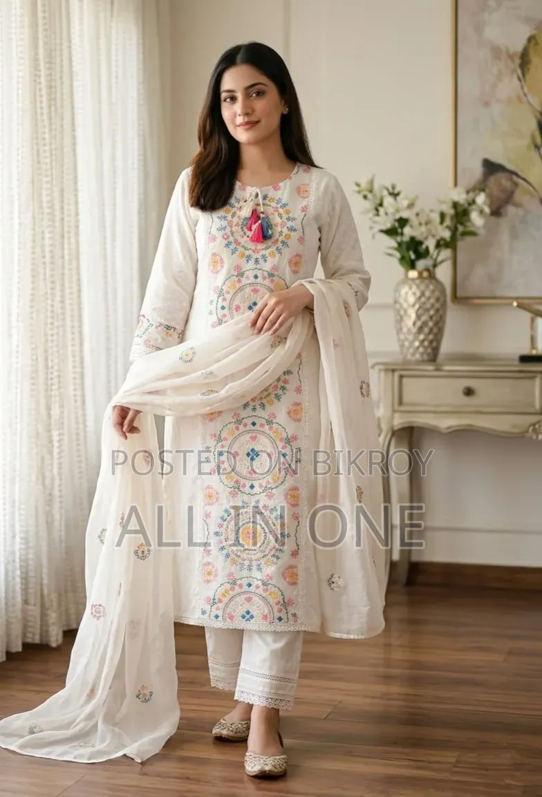 Embroidery Three Piece