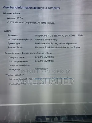 Laptop Asus 4GB Intel Core I5 SSD 700GB