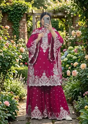 Premium Soft Georgette High Quality Embroidery Work