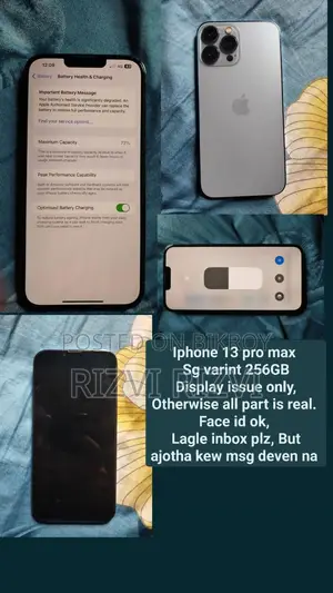 অ্যাপল আইফোন ১৩ প্রো ম্যাক্স ২৫৬ জিবি ব্লু