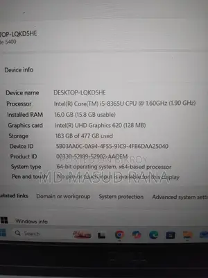 Laptop Dell Latitude 5400 16GB Intel Core I5 SSD 512GB
