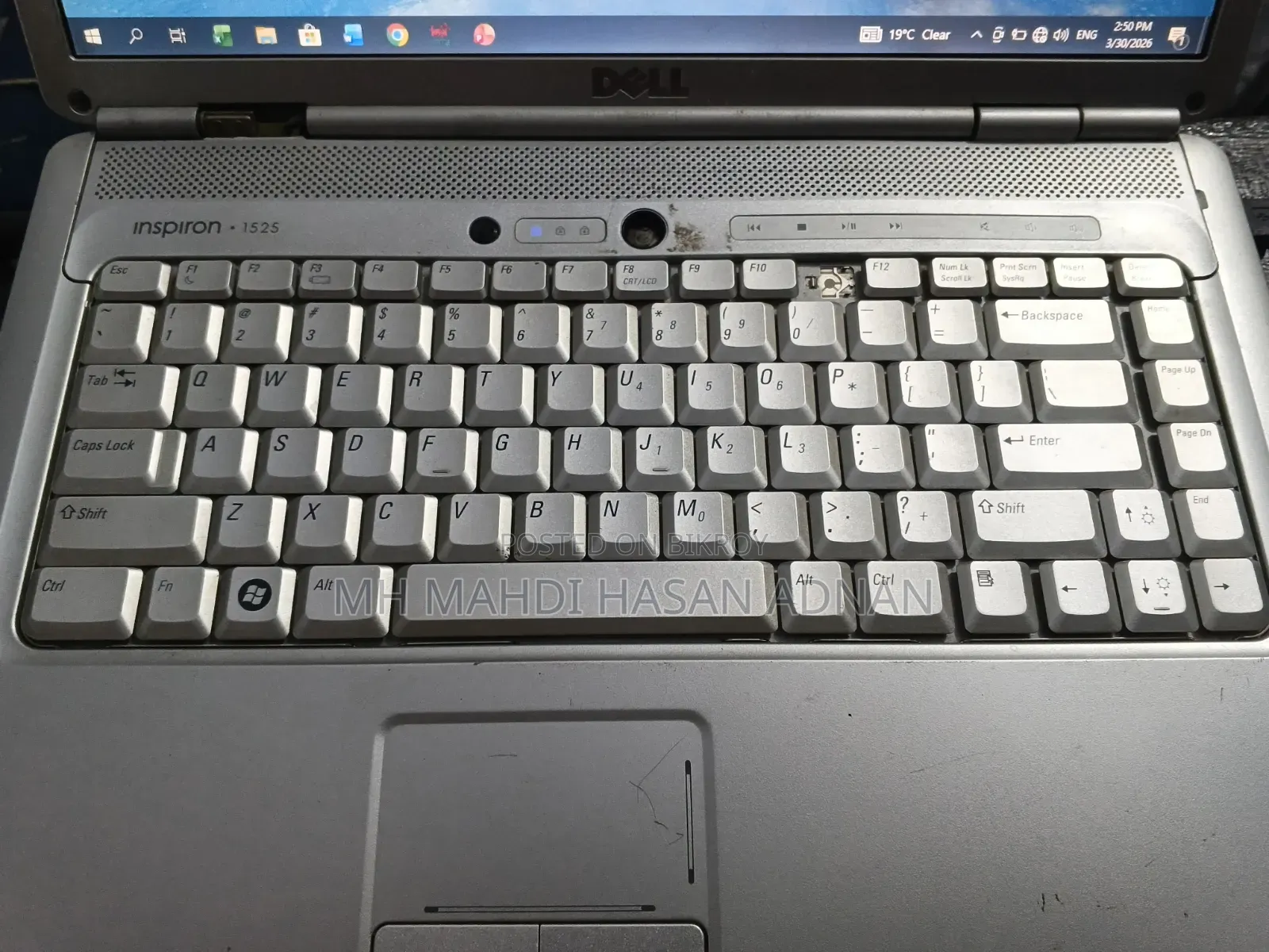 Laptop Dell Inspiron 1525 4GB Intel Core 2 Duo HDD 128GB