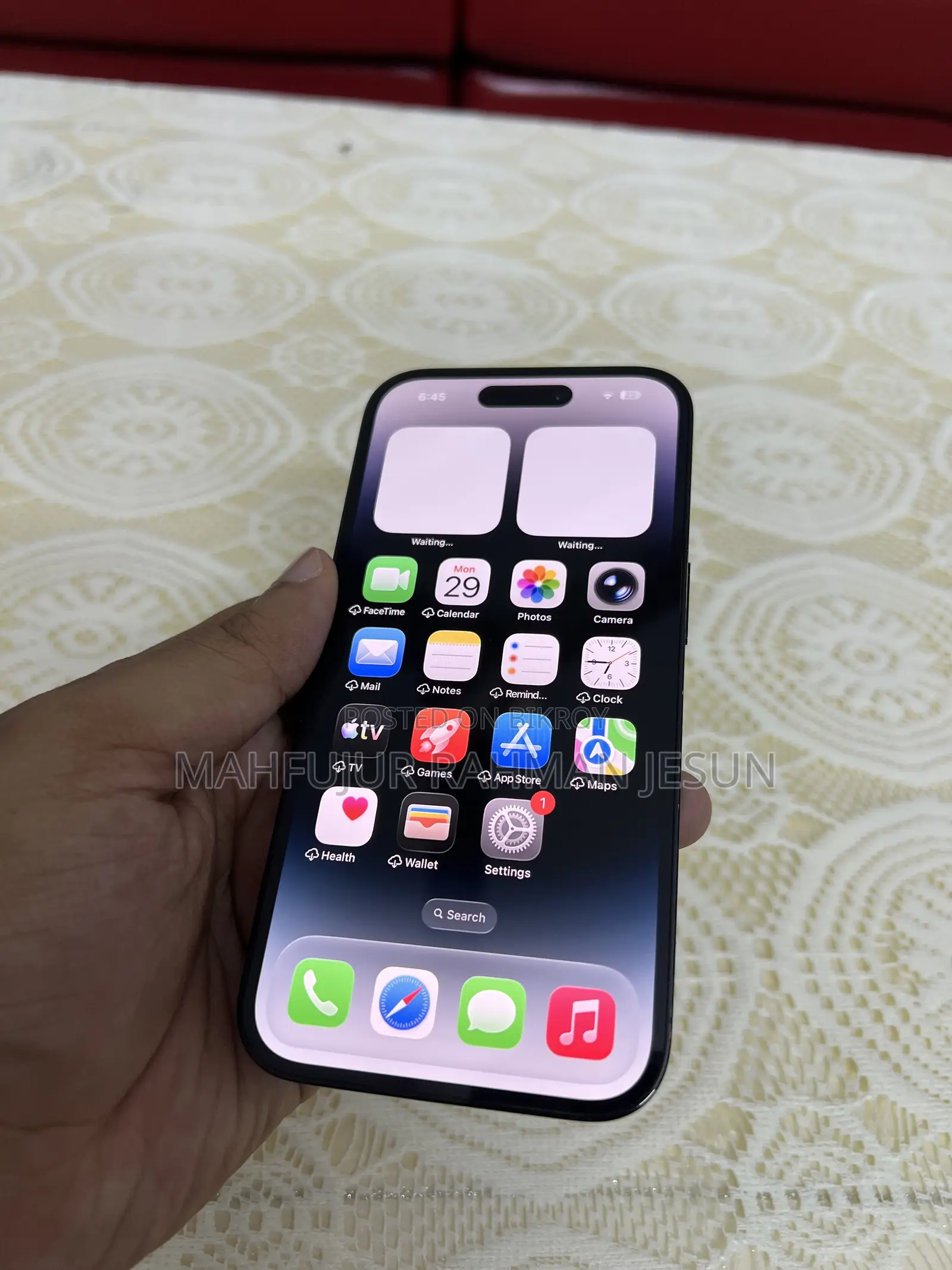অ্যাপল আইফোন ১৪ প্রো ১২৮ জিবি ব্ল্যাক