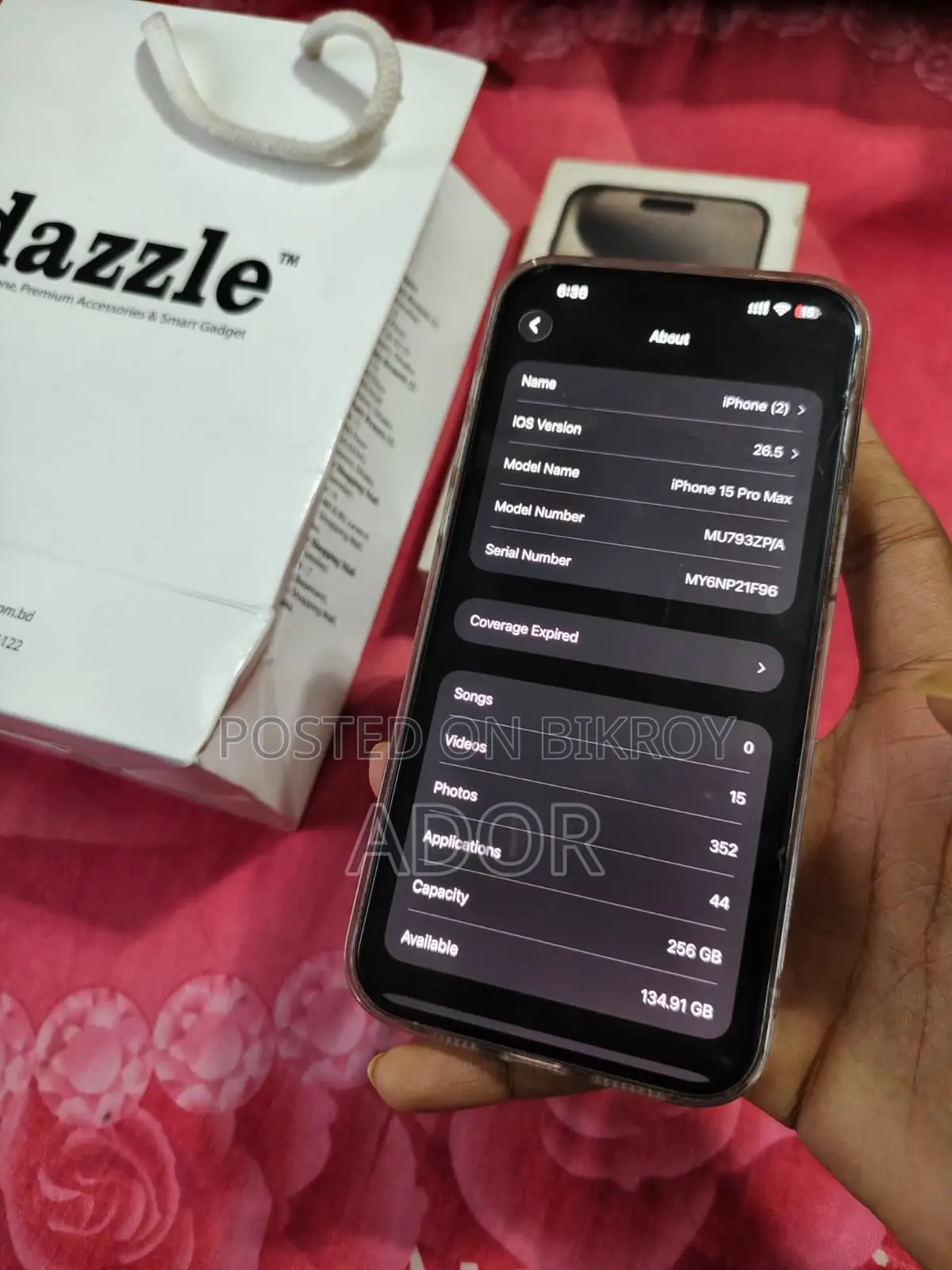 Apple iPhone 15 Pro Max 256 GB Silver