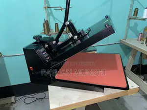 Digital Heat Press Machine 15/15. Includes free Teflon and heat-proof tape.