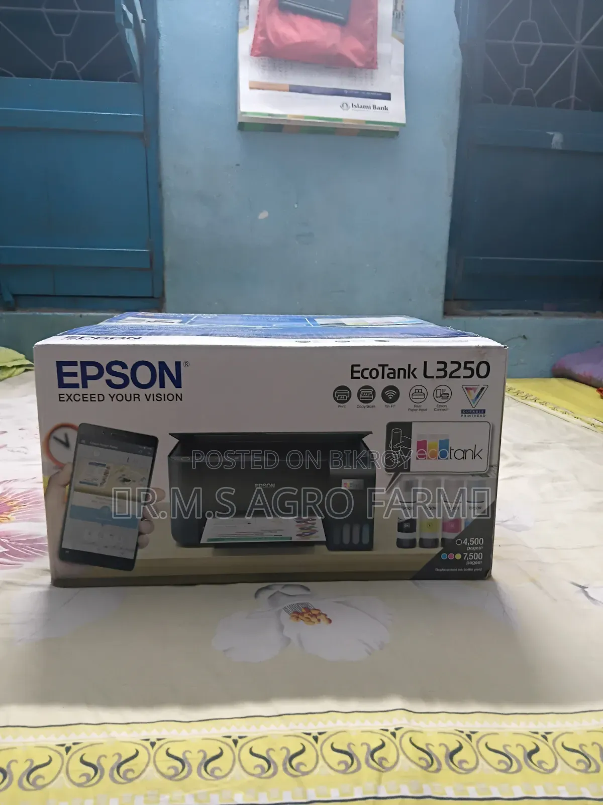 Epson Ecotank L3250 A4 Wifi Multifunction Ink Printer