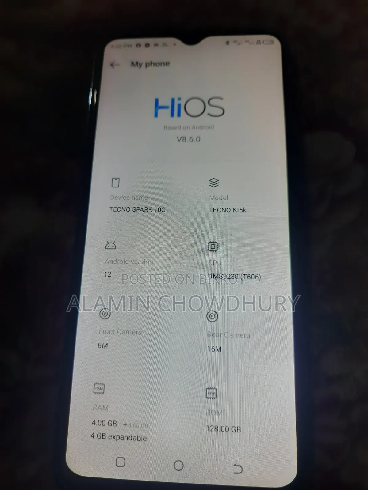 Tecno Spark 10C 128 GB Blue