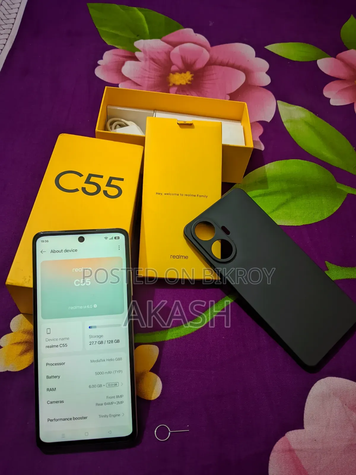 Realme C55 ১২৮ জিবি রোজ গোল্ড