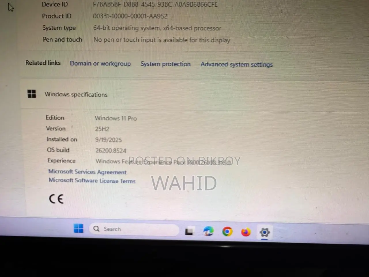 Desktop Computer HP 8GB Intel Core i3 SSD 500GB