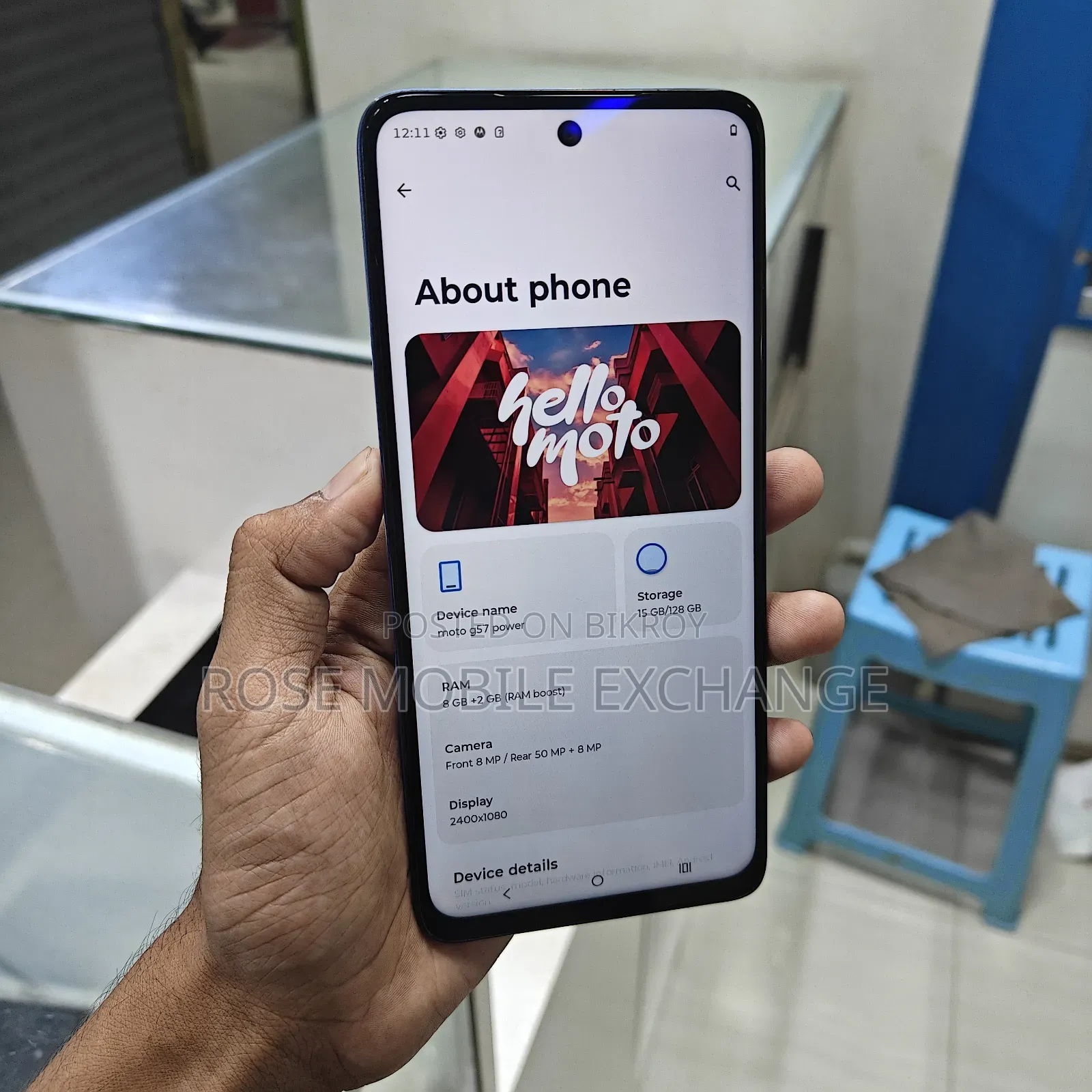 Motorola 128 GB Blue