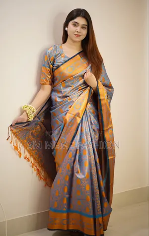Kanjivaram Katan Saree With Blouse Piece