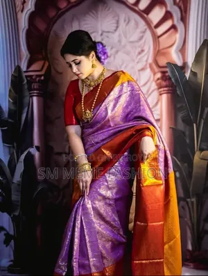 Kanjivaram Katan Saree With Blouse Piece