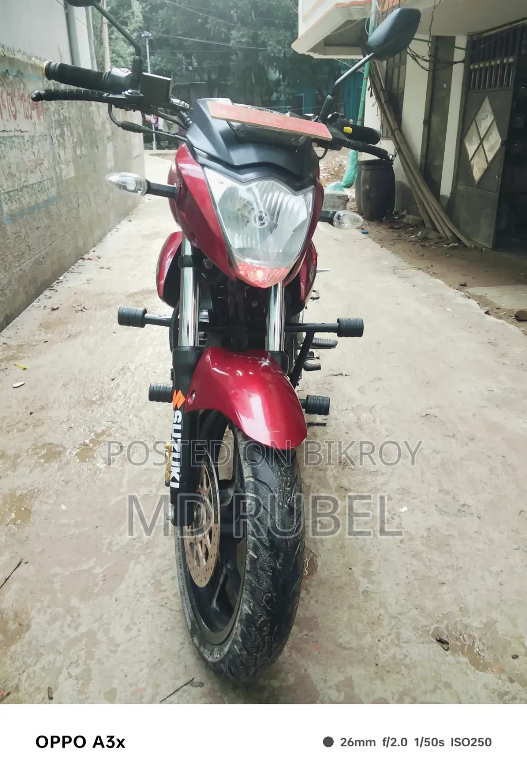 Suzuki Gixxer Monotone 2024 Red