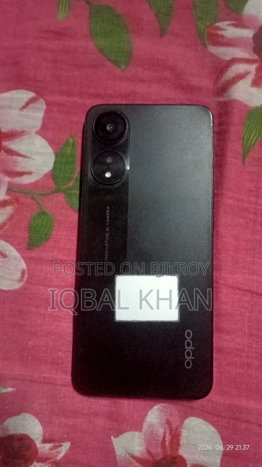 Oppo A78 ১২৮ জিবি ব্ল্যাক
