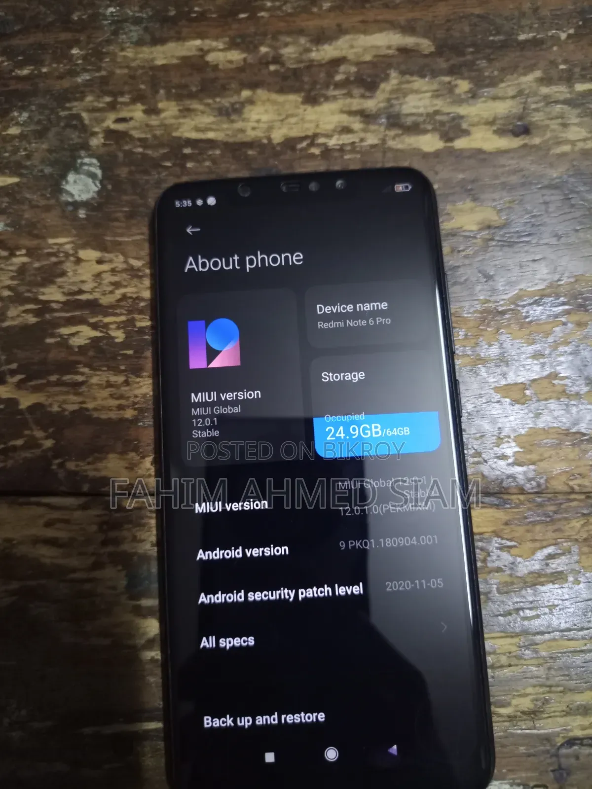 Xiaomi Mi 6 Plus 64 GB Black