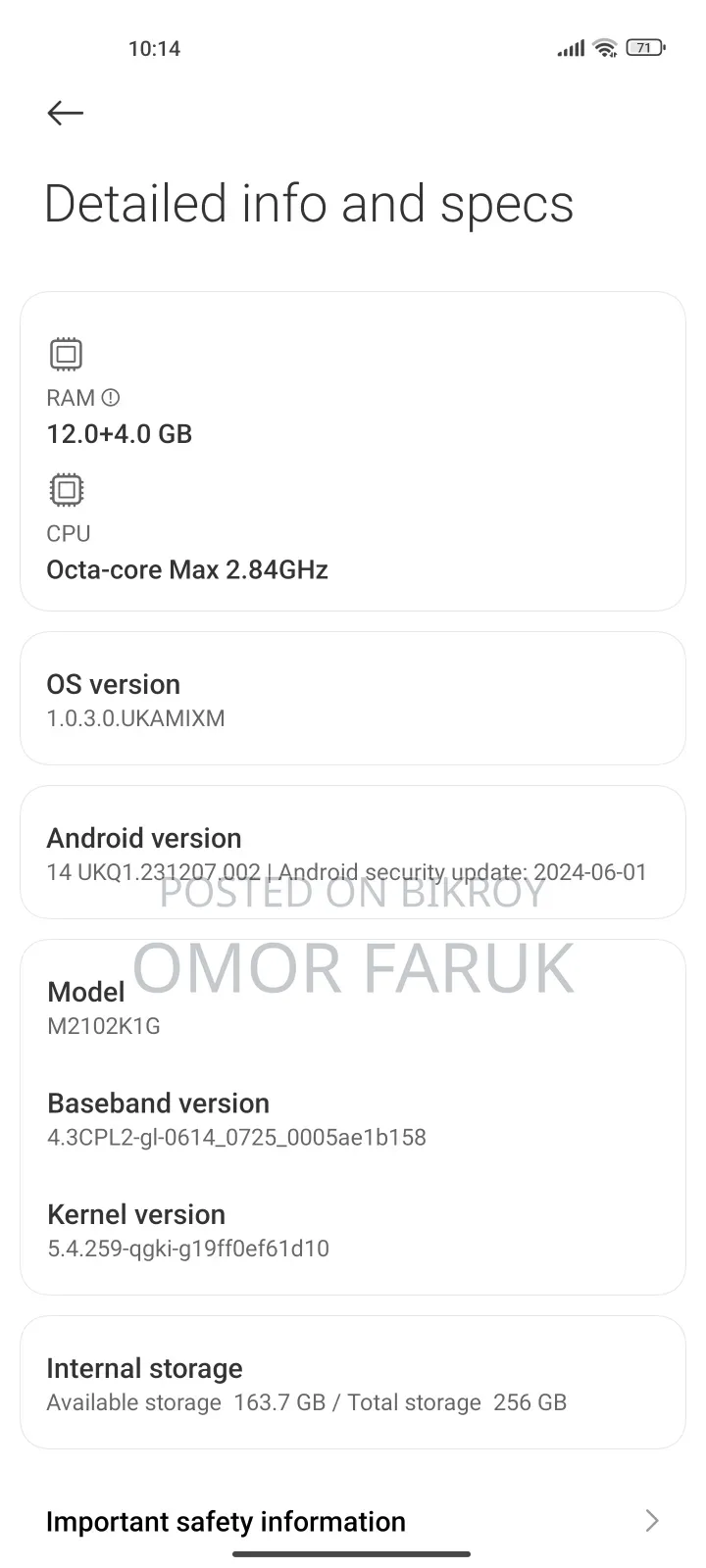 Xiaomi Mi 11 Ultra 256 GB White