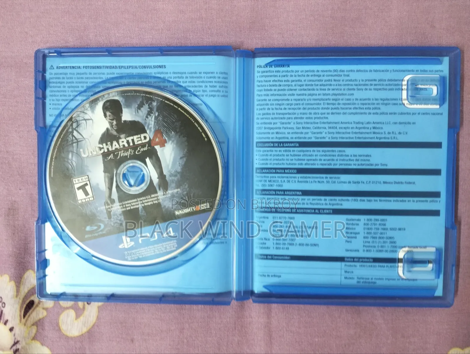 Uncharted 4 (PS4 CD)