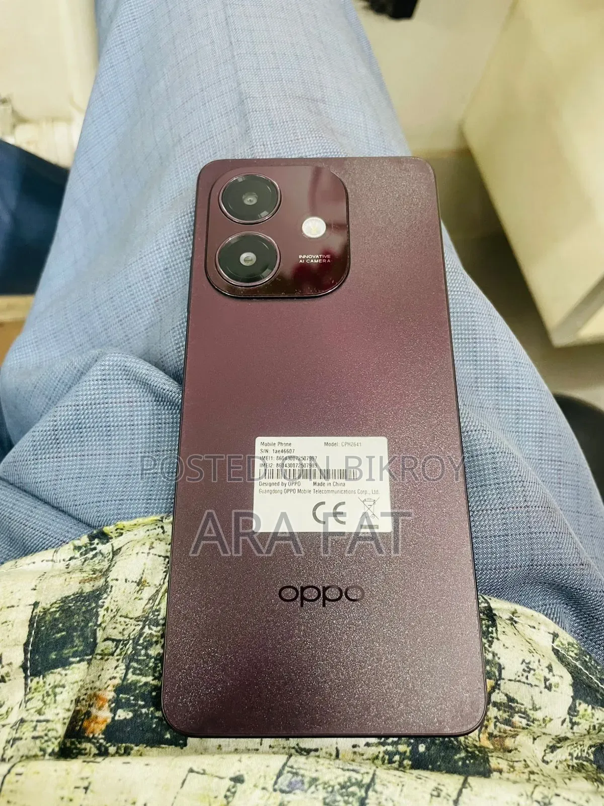 Oppo A3x 128 GB Purple