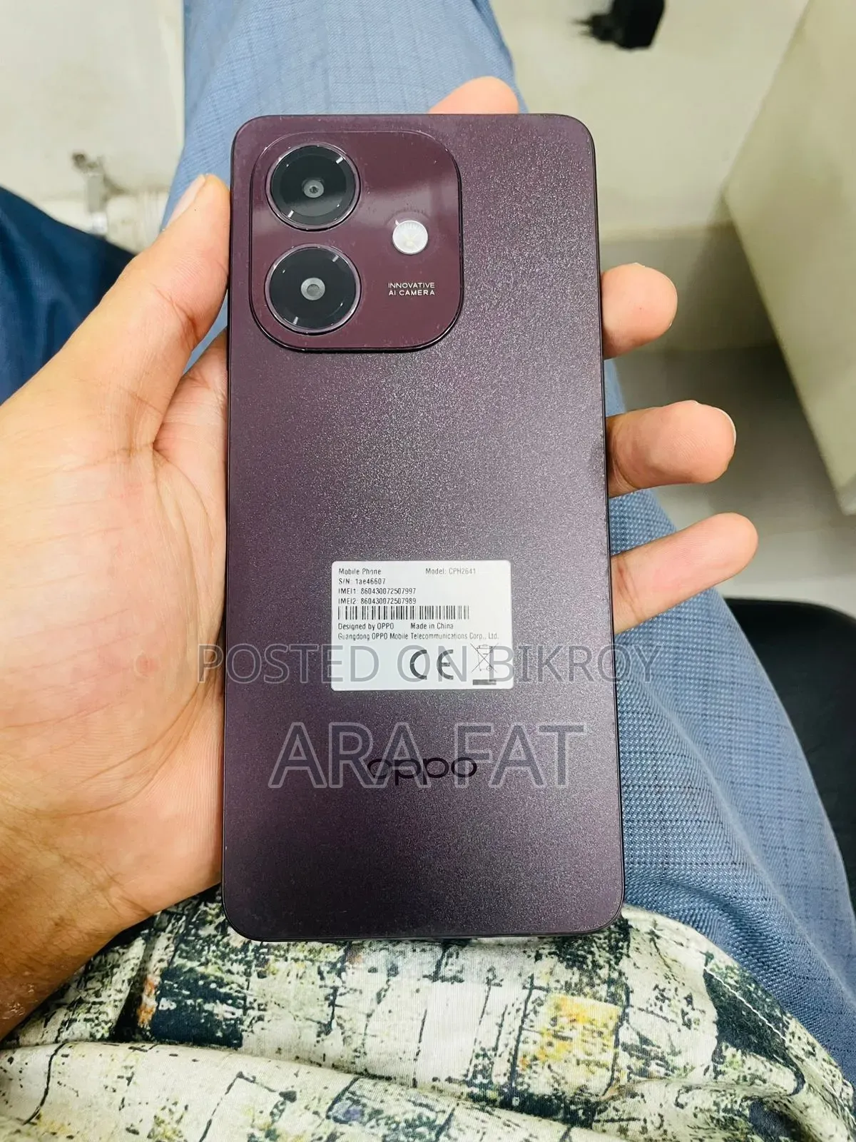 Oppo A3x 128 GB Purple