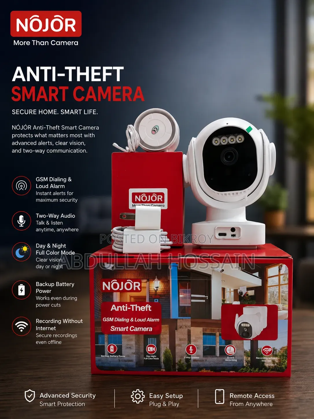 Security Camera with Alarm