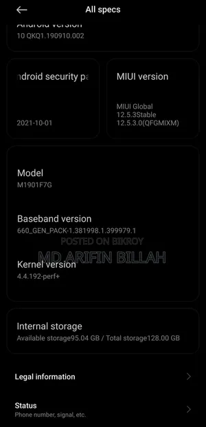 Xiaomi Redmi Note 7 128 GB Blue