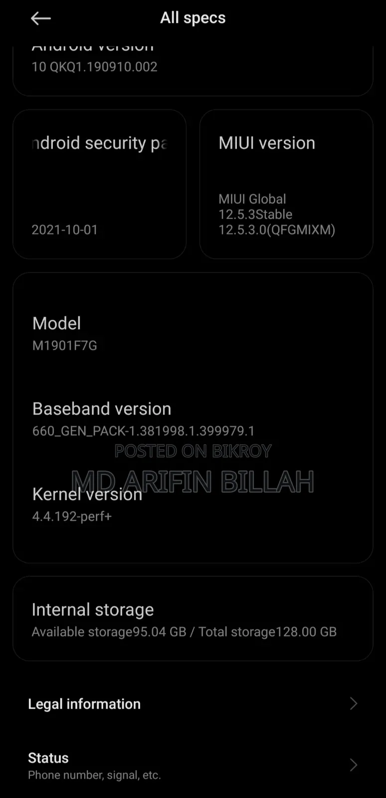 Xiaomi Redmi Note 7 128 GB Blue