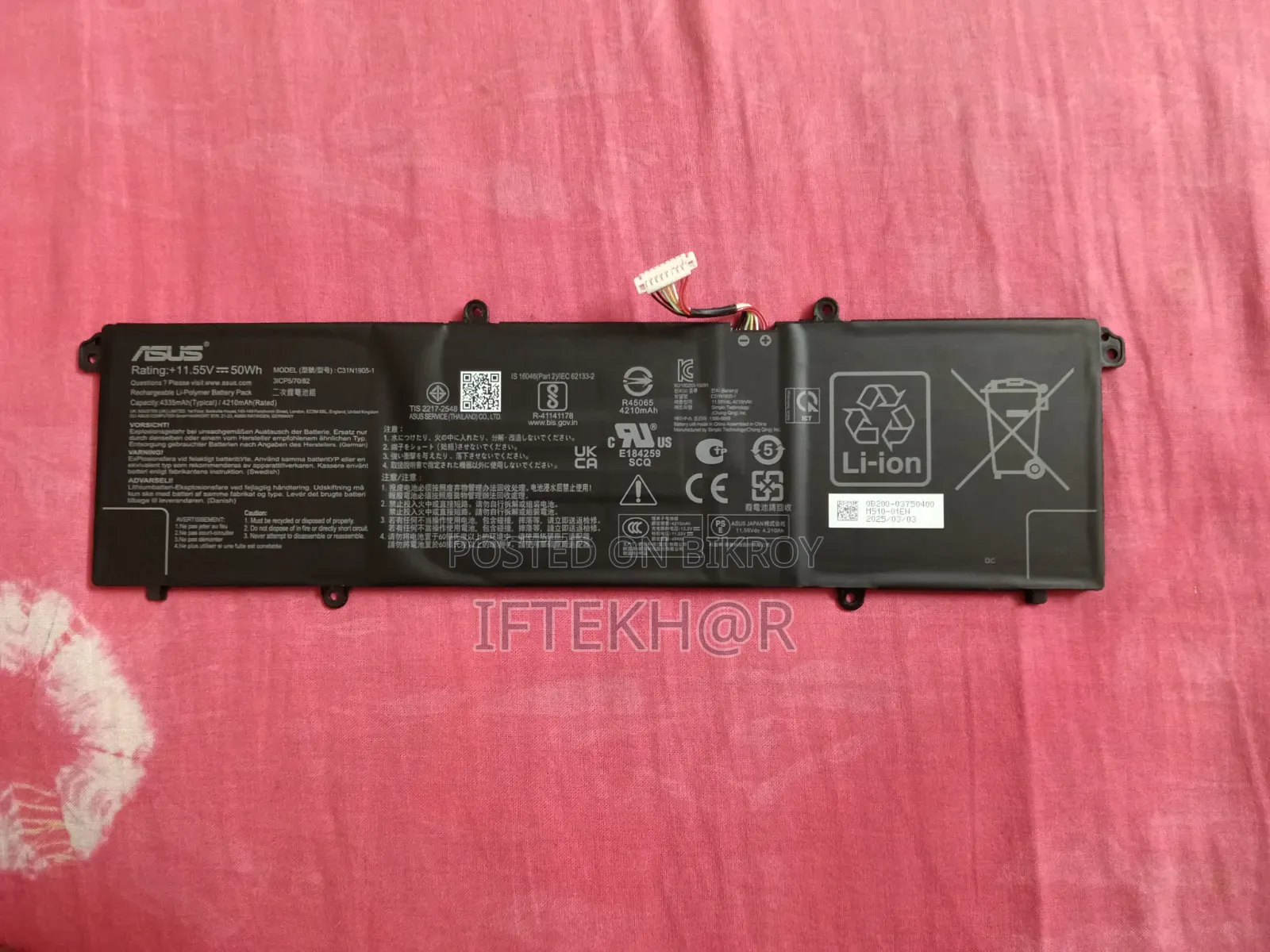 Laptop Asus Vivobook 15 8GB Intel Core I3 SSD 512GB
