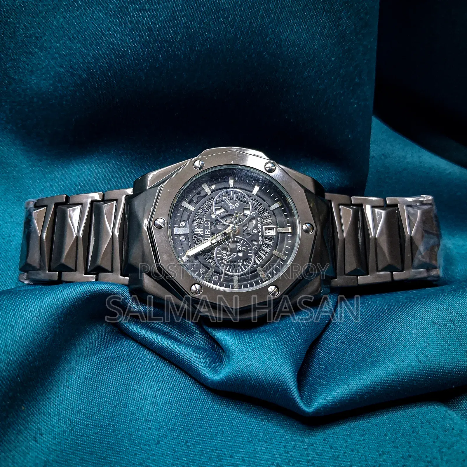Hublot Diamondcut Skeleton Full Black