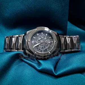 Hublot Diamondcut Skeleton Full Black