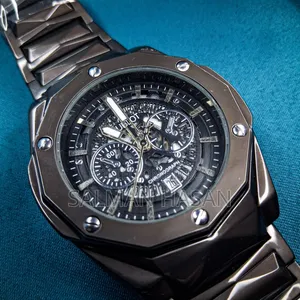 Hublot Diamondcut Skeleton Full Black