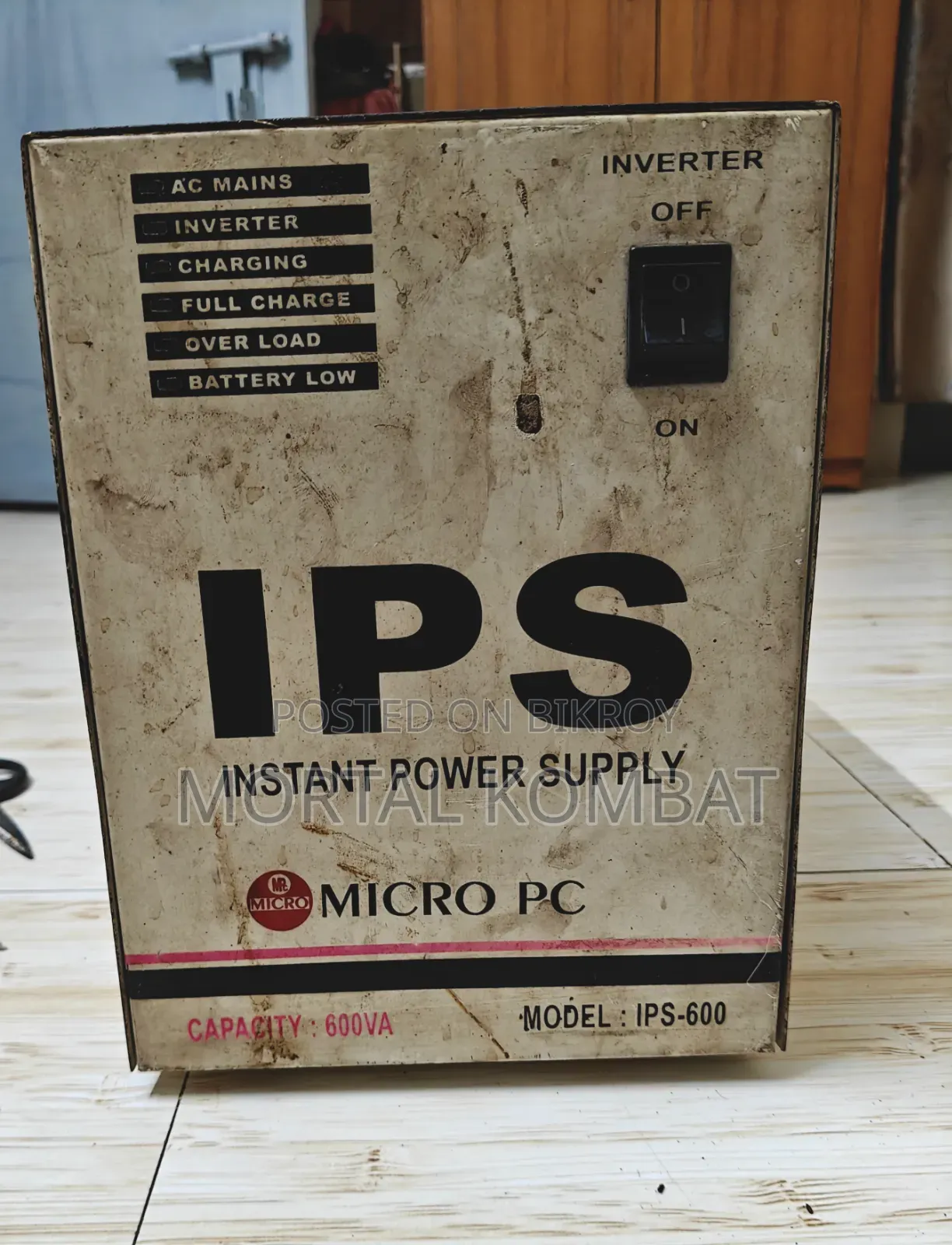 Micro Pc 600va Ips (Machine only, sold without battery)