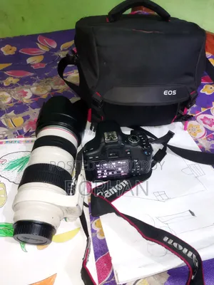Canon Camera With 70-200 Zoom Lens