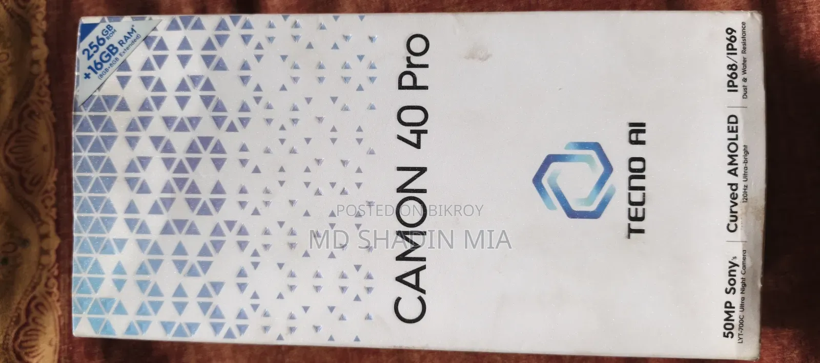 Tecno Camon 40 Pro 4G 256 GB Black