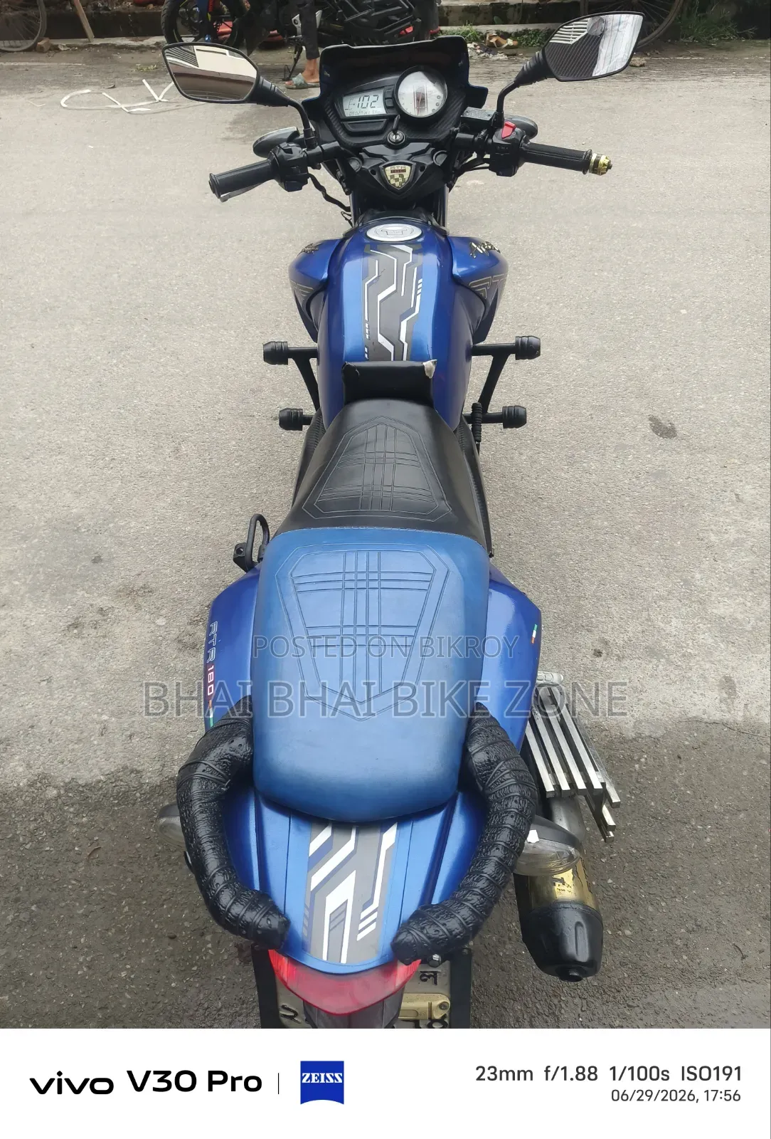 নিউ টিভিএস এপাচি আরটিআর ১৬০ ২ভি ২০২০ ব্লু