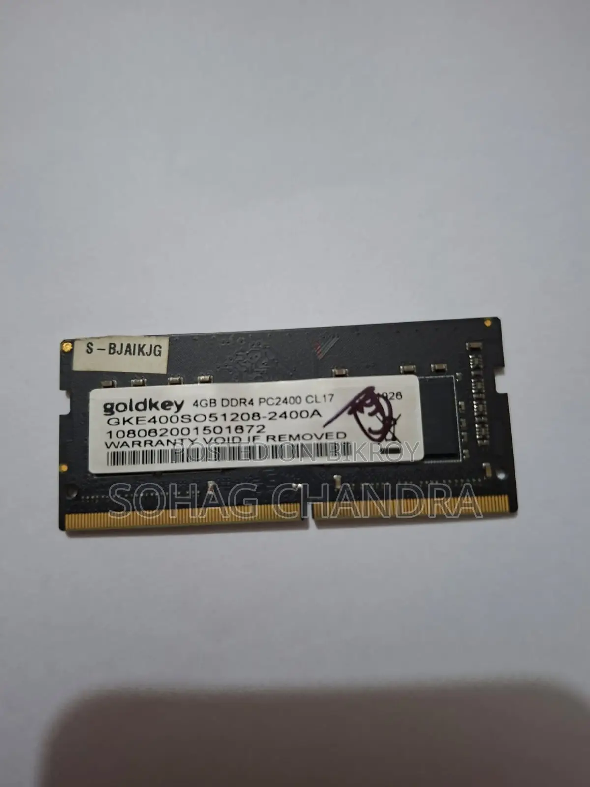 Transcend & Goldkey DDR4 4+4 8GB Laptop RAM