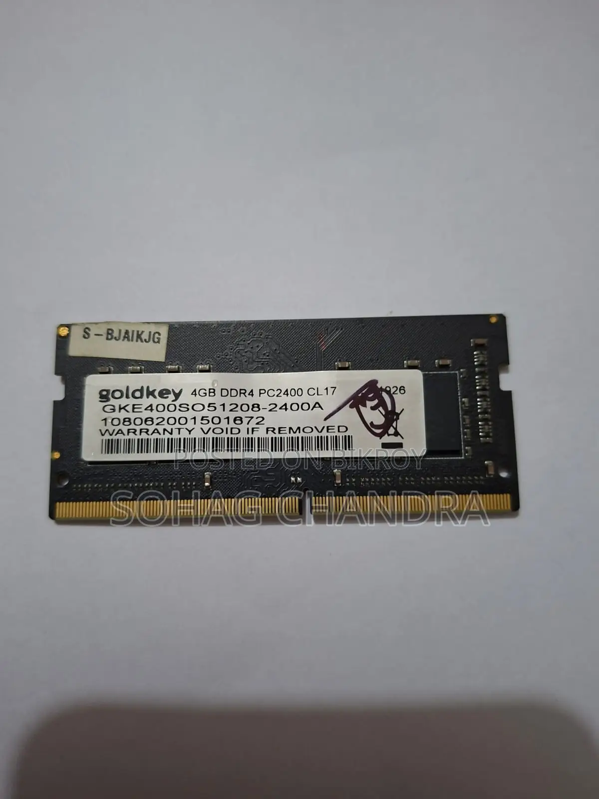 Transcend & Goldkey DDR4 4+4 8GB Laptop RAM