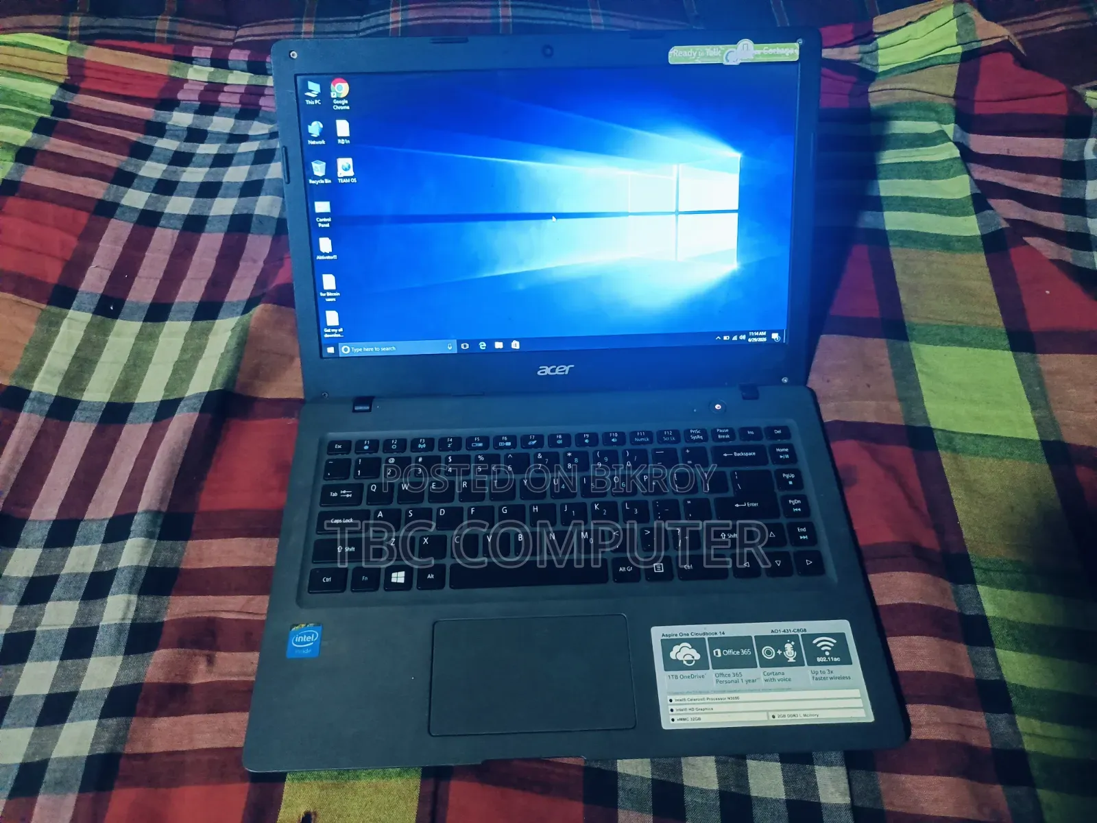 Laptop Acer Aspire One Cloudbook 14 2GB Intel Celeron SSD 32GB