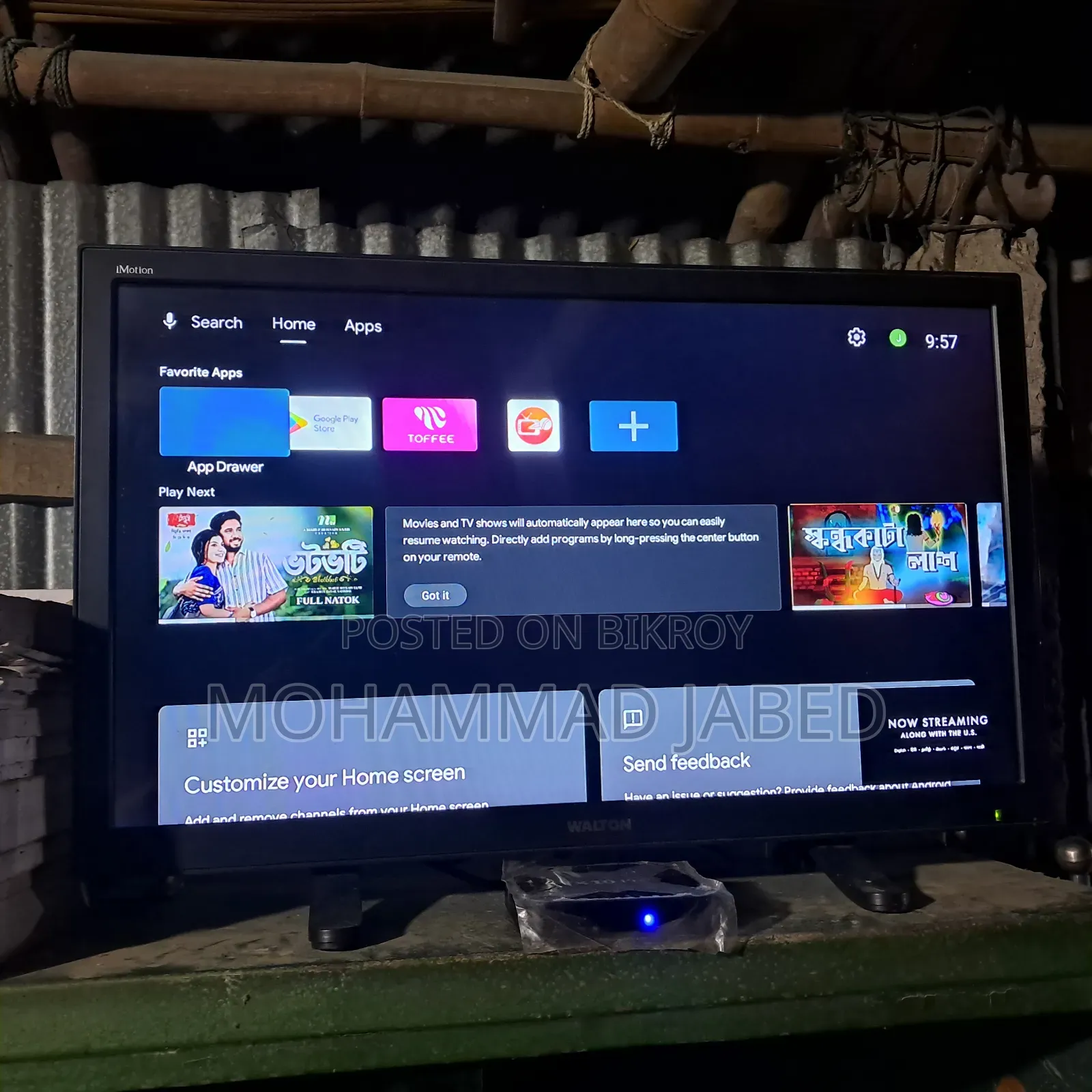 Walton ২৪" Led Tv With Android Ott Tv Box