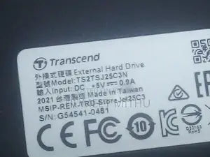 Transcend 2tb External Hdd - Mint Condition