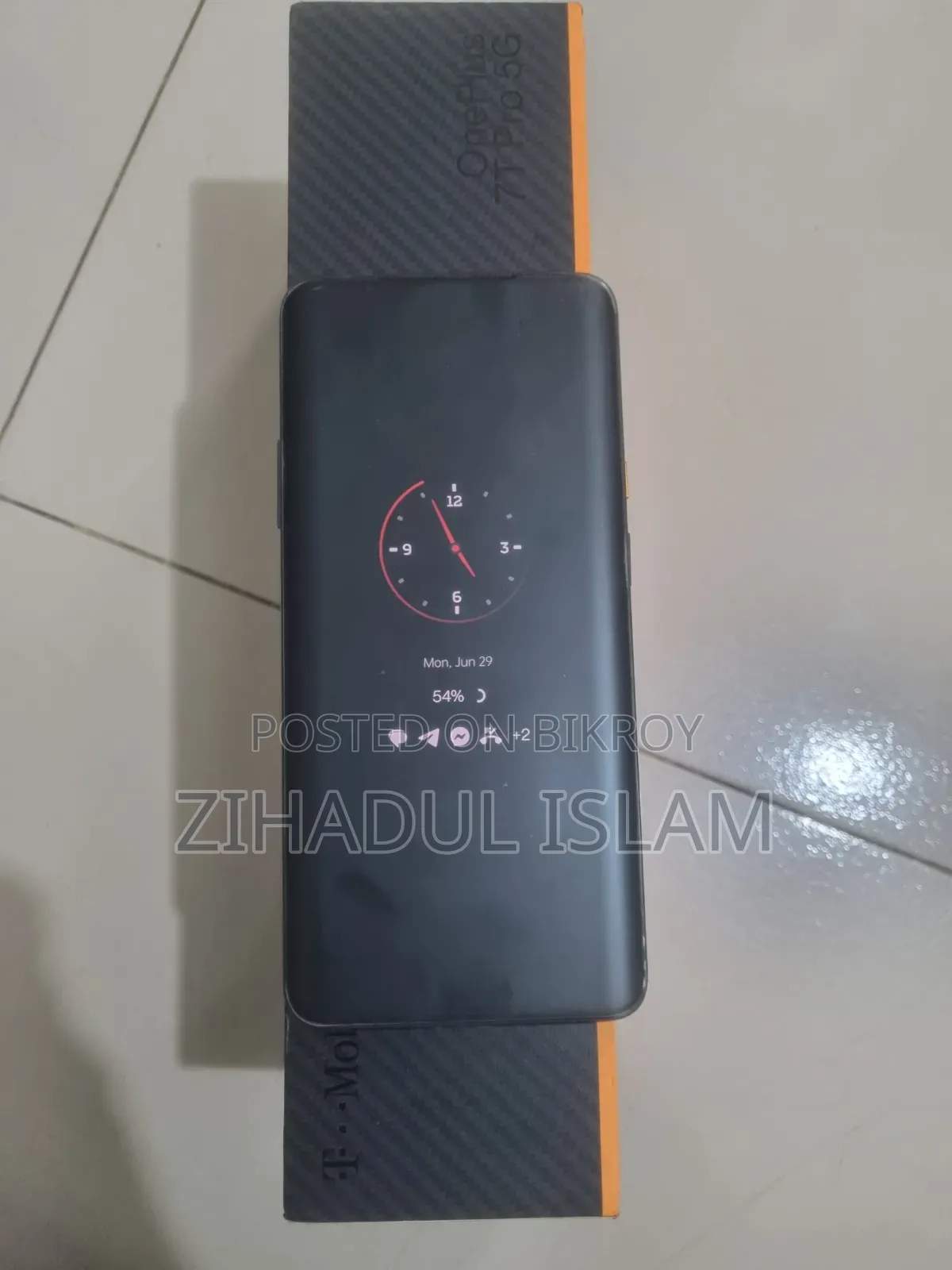 ওয়ানপ্লাস ৭টি প্রো ৫জি ম্যাকলারেন ২৫৬ জিবি কালো