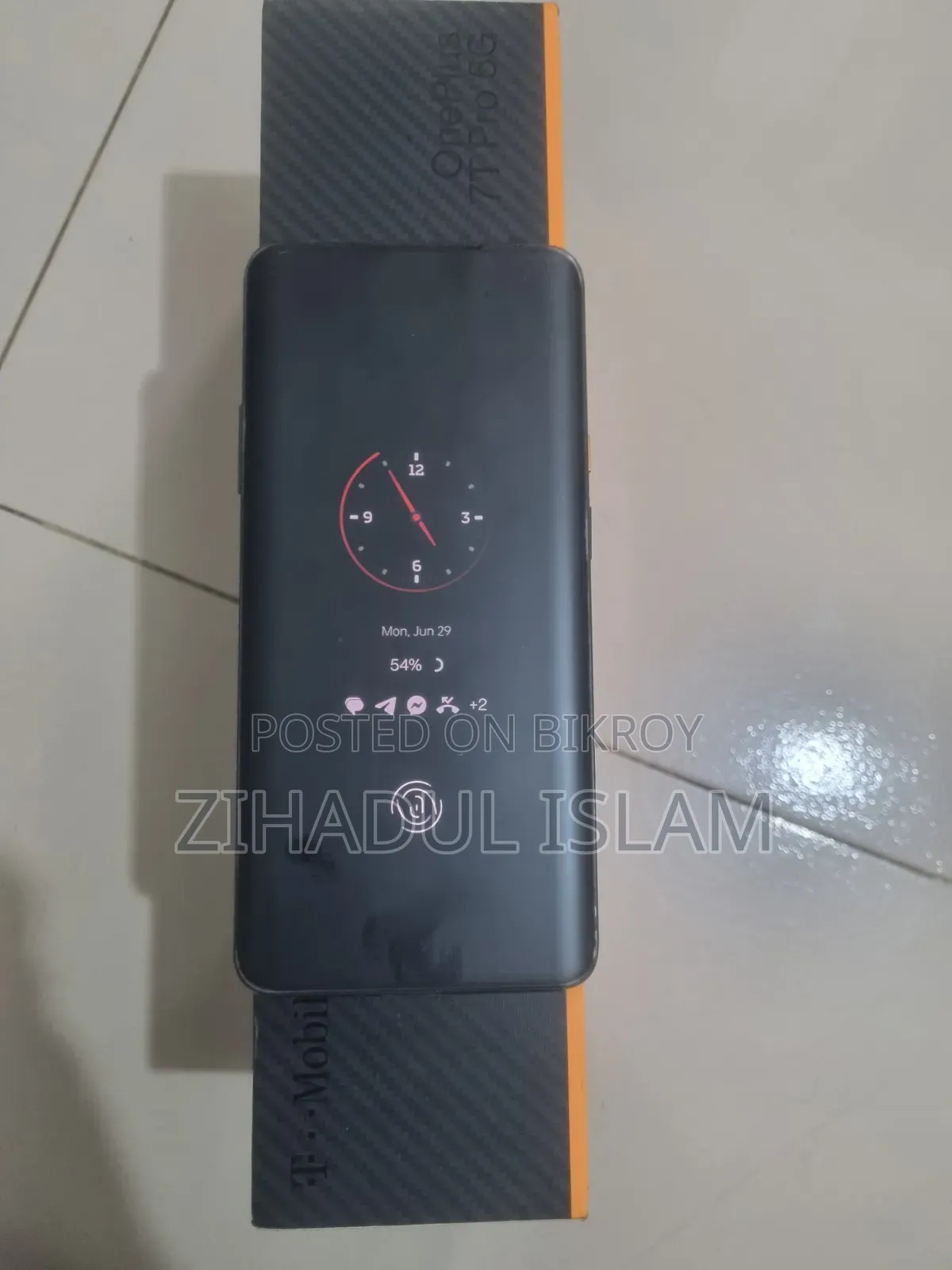 ওয়ানপ্লাস ৭টি প্রো ৫জি ম্যাকলারেন ২৫৬ জিবি কালো