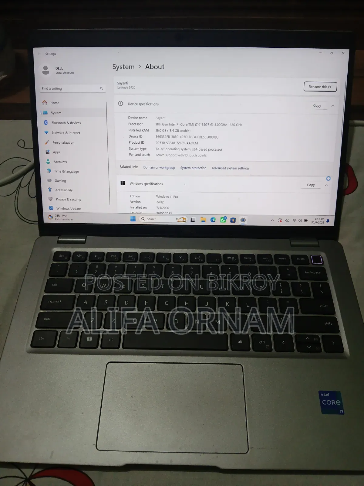 New Laptop Dell Latitude 5420 16GB Intel Core i7 SSD 512GB